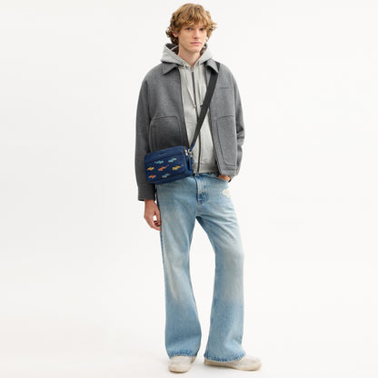 Graham Crossbody Bag With Car Print