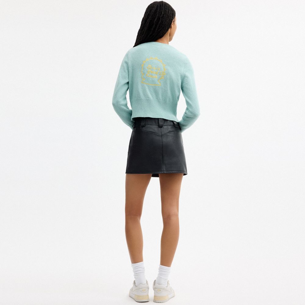 Coach | Brain Dead Plush Character Cardigan In Organic Cotton