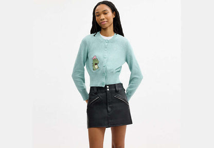 Coach | Brain Dead Plush Character Cardigan In Organic Cotton