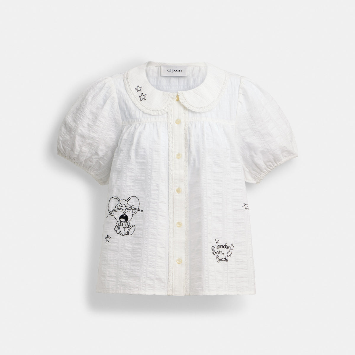 Coach | Brain Dead Embroidered Button Up Blouse