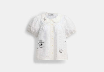 Coach | Brain Dead Embroidered Button Up Blouse