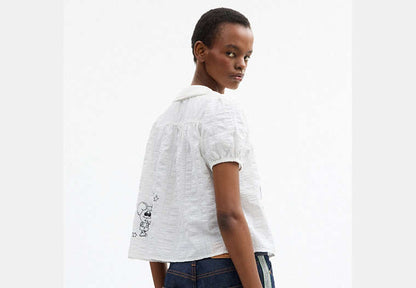 Coach | Brain Dead Embroidered Button Up Blouse
