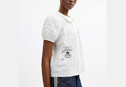 Coach | Brain Dead Embroidered Button Up Blouse