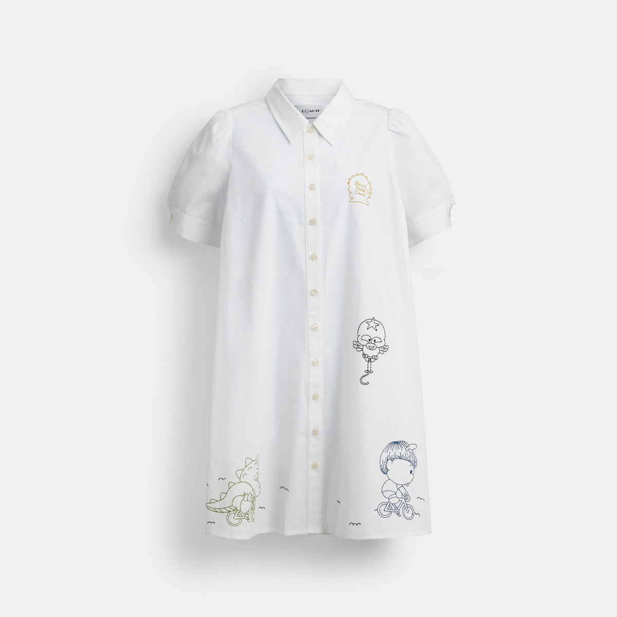 Coach | Brain Dead Embroidered Shirt Dress