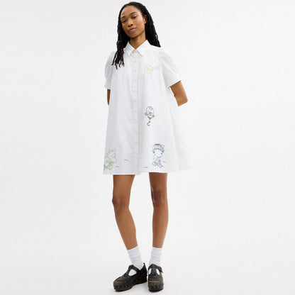 Coach | Brain Dead Embroidered Shirt Dress