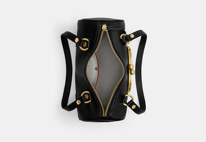 Kisslock Barrel Bag