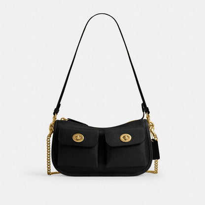 Twin Turnlock Waverly Bag In Signature Regenerative Cotton Denim