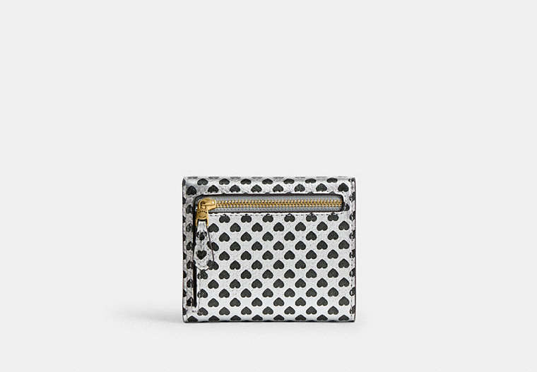 Mila Small Flap Wallet With Heart Print