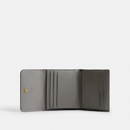 Mila Small Flap Wallet With Heart Print