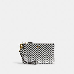 Essential Small Wristlet With Heart Print