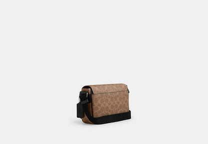 Jack Small Flap Crossbody Bag In Signature Canvas