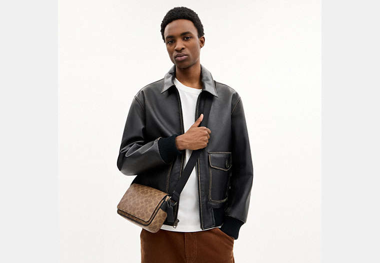 Jack Small Flap Crossbody Bag In Signature Canvas
