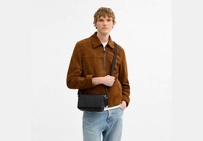 Jack Small Flap Crossbody Bag In Signature Canvas