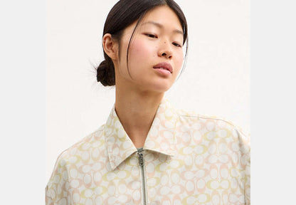 Signature Blouson Windbreaker In Recycled Polyester