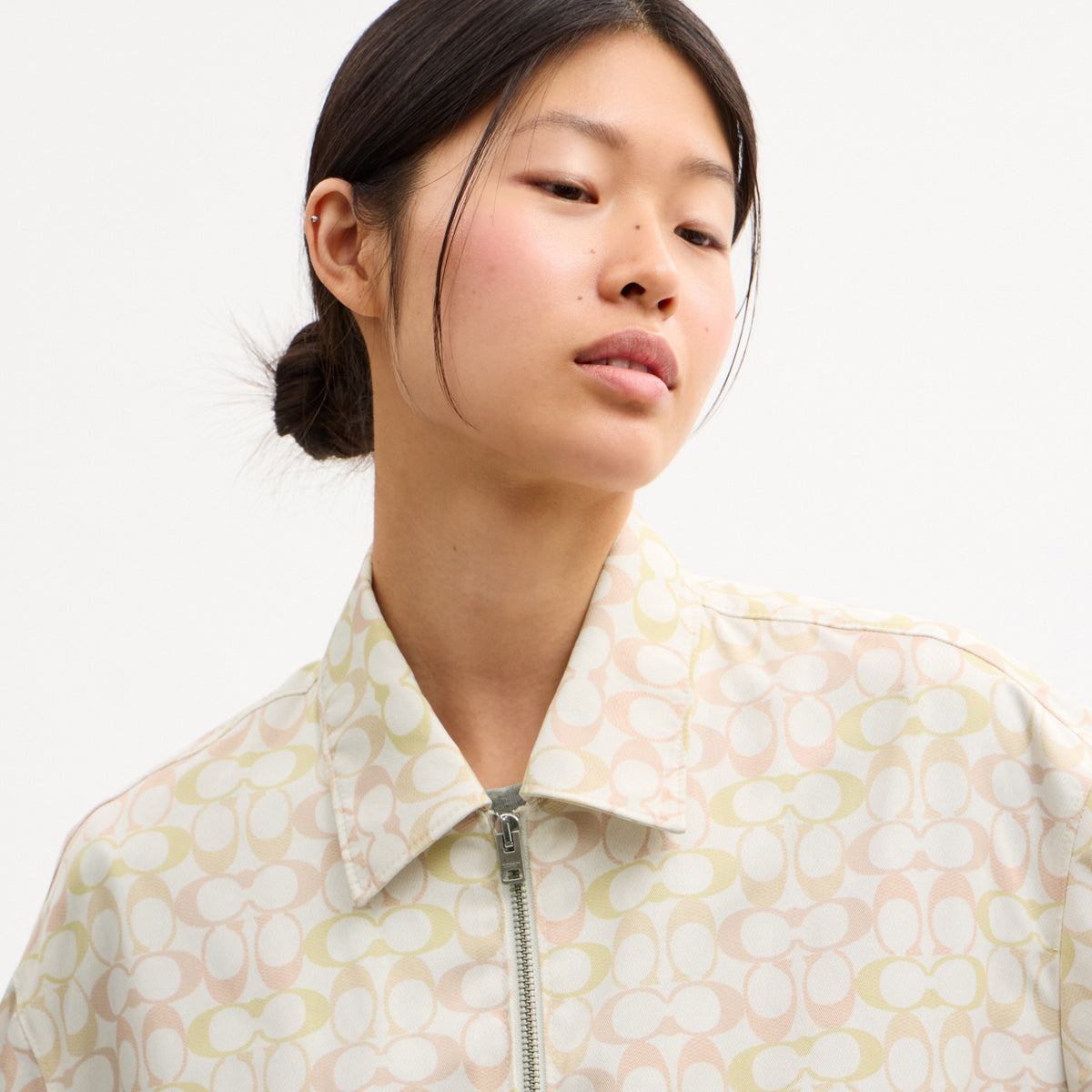 Signature Blouson Windbreaker In Recycled Polyester