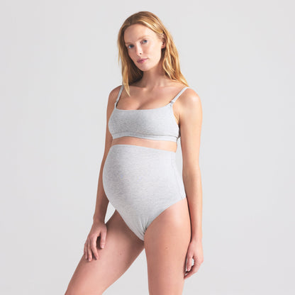 Cotton Jersey Maternity High-waisted Thong