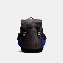 Restored Rivington Backpack In Signature Canvas With Coach Patch