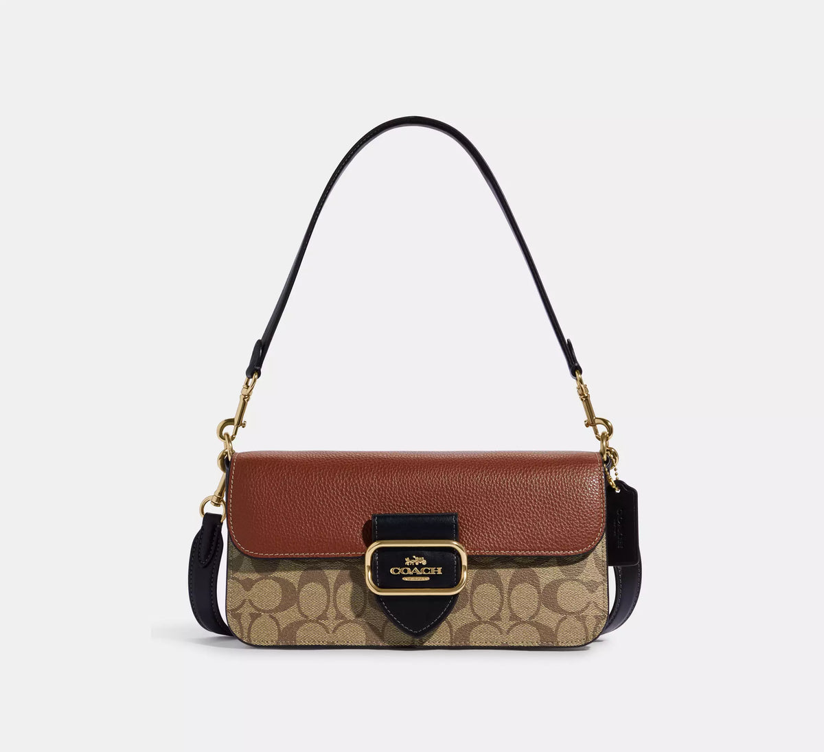 Coach Morgan Shoulder Bag In Colorblock Signature Canvas - Bags | Shop From The Mirage