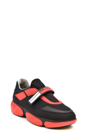 Prada Red & Black Neoprene Sneakers