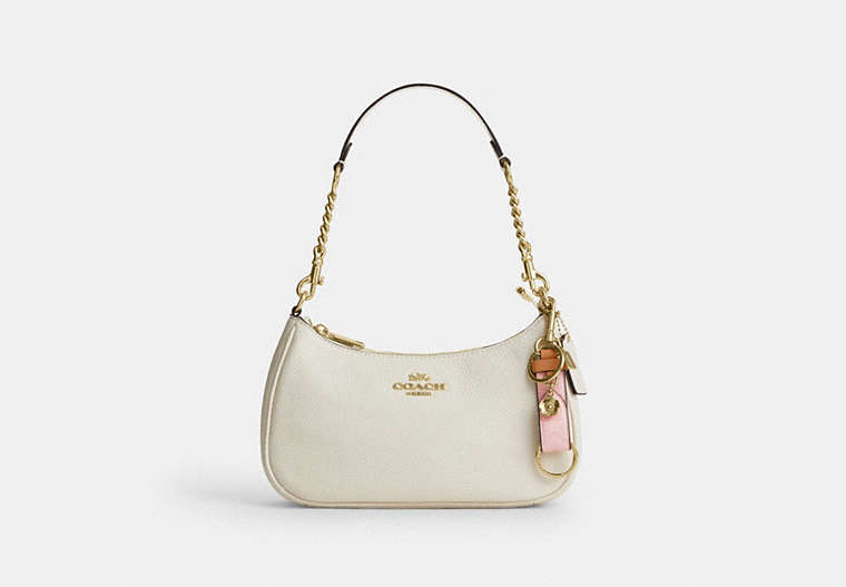Trigger Snap Bag Charm In Signature Canvas With Heart Charm