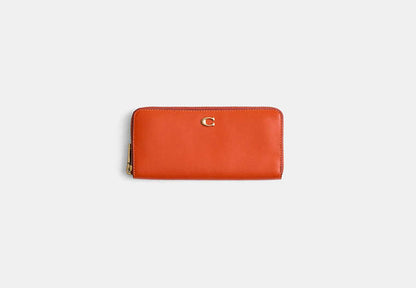 Restored Slim Accordion Zip Wallet