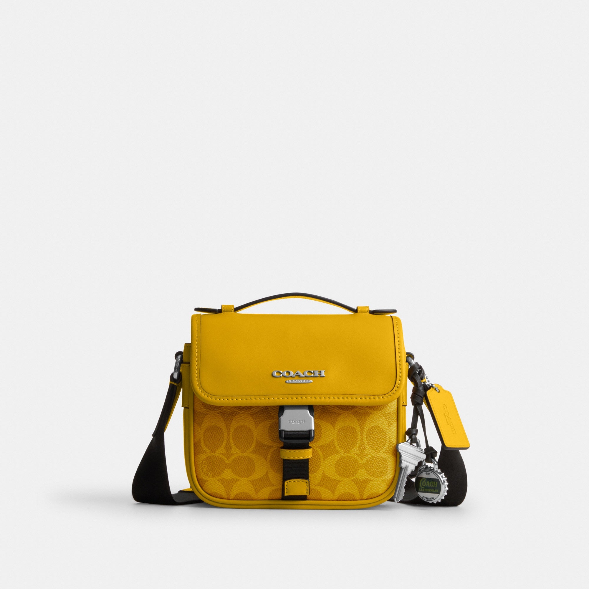 Racer Crossbody Bag In Signature Canvas With Charms