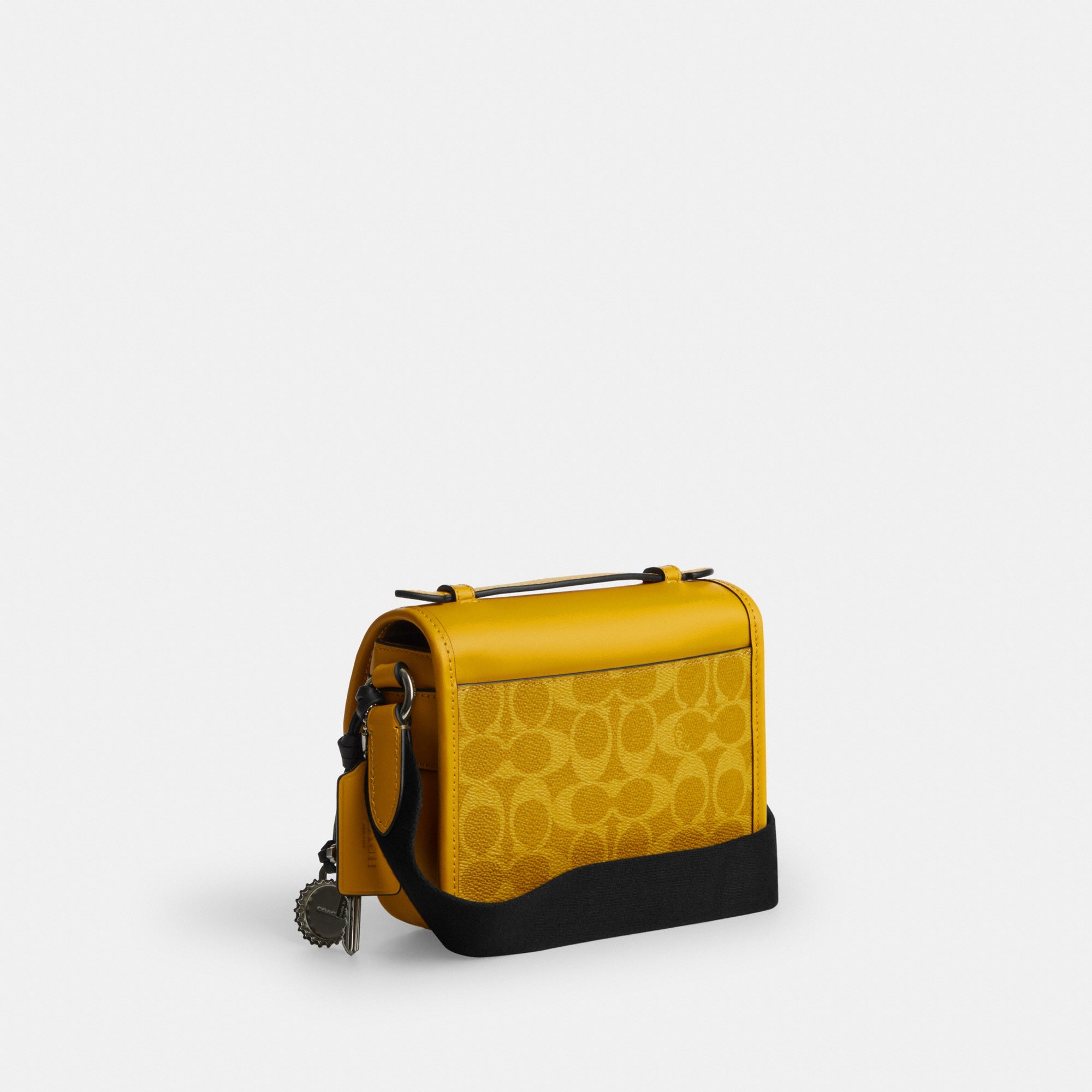 Racer Crossbody Bag In Signature Canvas With Charms