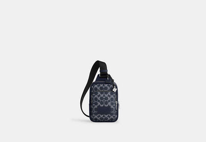Racer Sling Pack In Signature Canvas With Charms