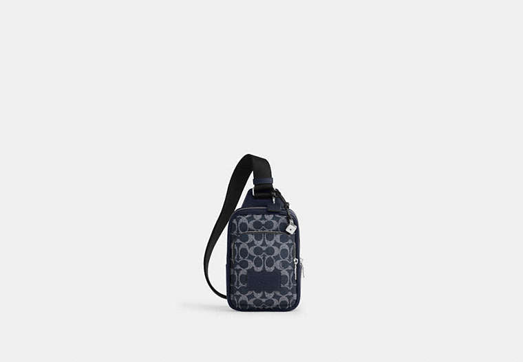 Racer Sling Pack In Signature Canvas With Charms