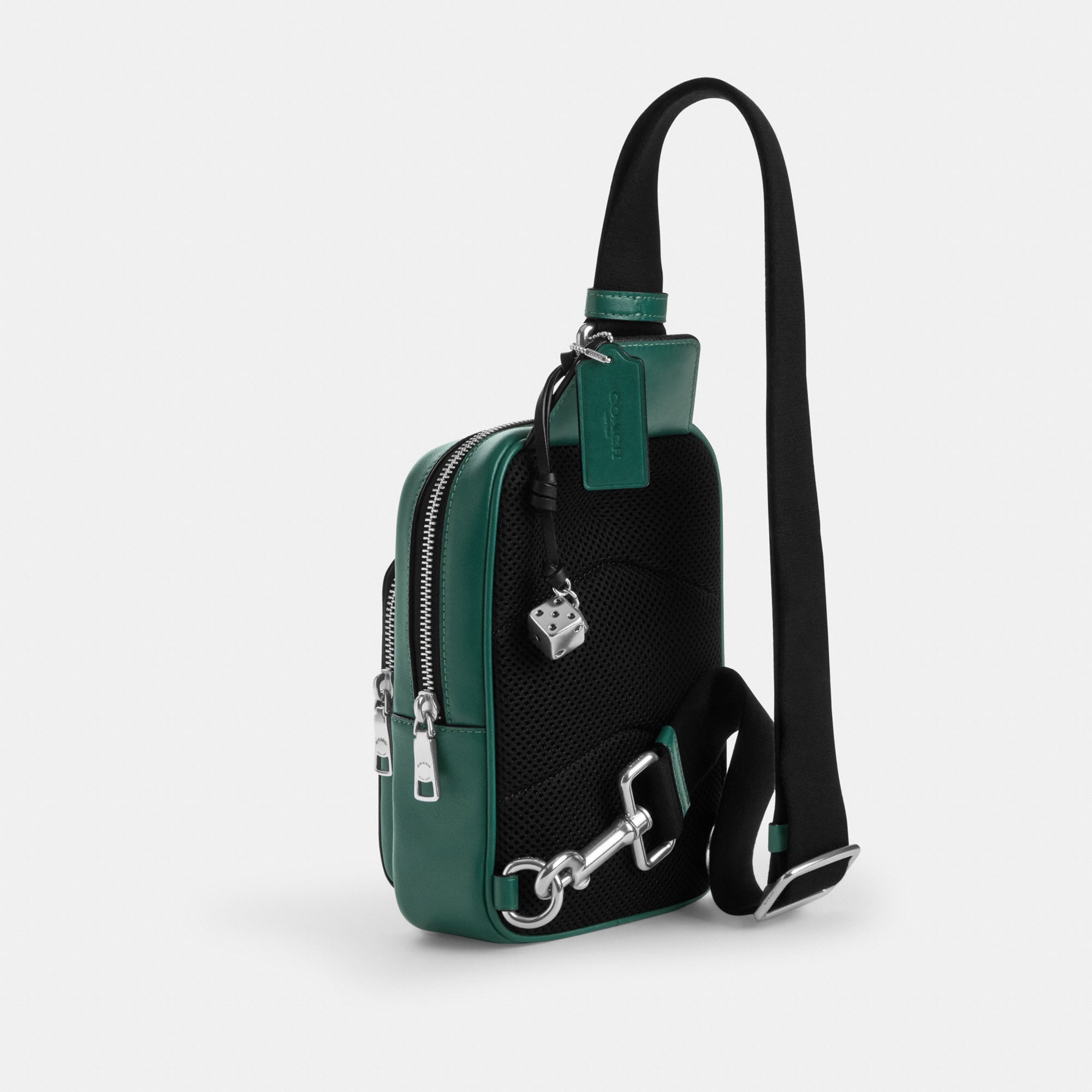 Racer Sling Pack In Signature Canvas With Charms