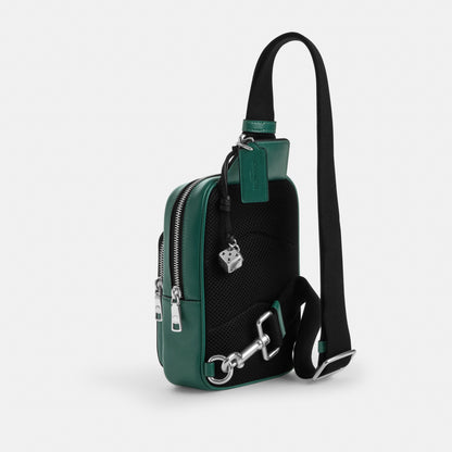 Racer Sling Pack In Signature Canvas With Charms