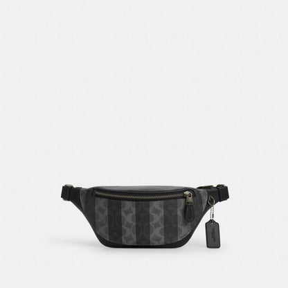 Warren Mini Belt Bag In Signature Canvas With Stripes