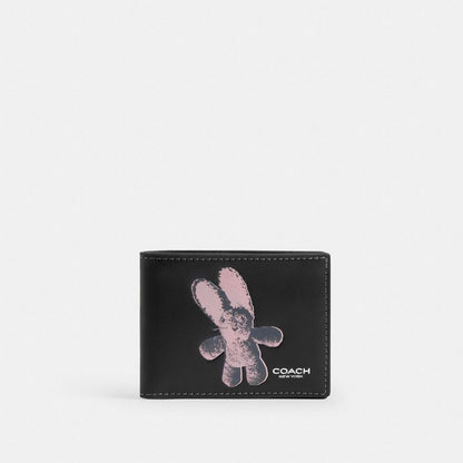 Slim Billfold Wallet With Floppy Graphic