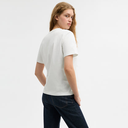 Floral Signature Square Classic T-Shirt In Organic Cotton