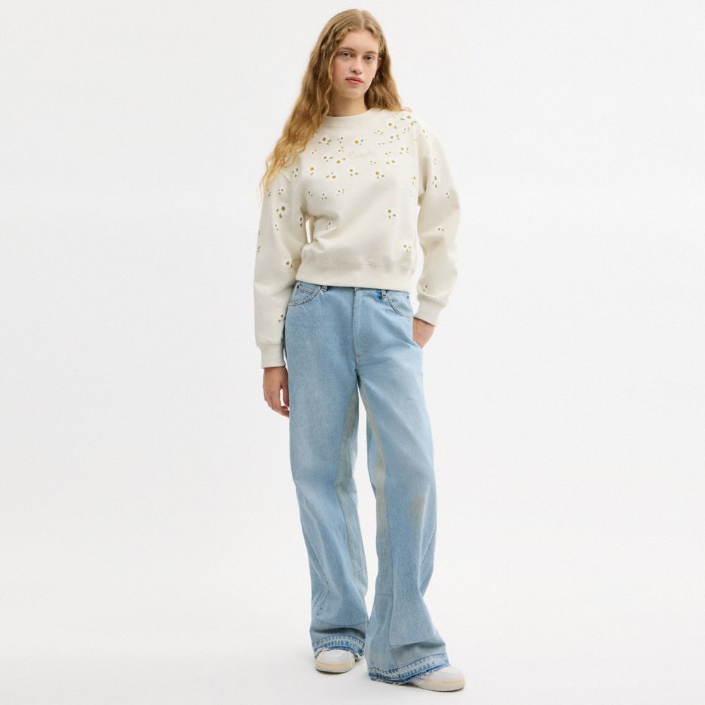 Floral Crewneck Sweatshirt