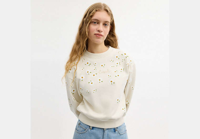 Floral Crewneck Sweatshirt