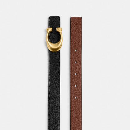 Sculpted C Buckle Reversible Belt, 25MM
