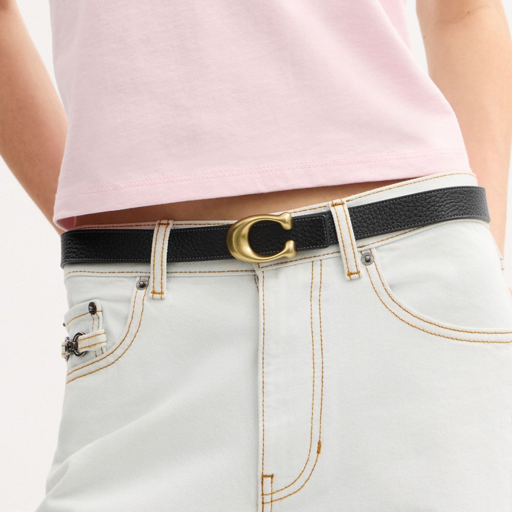 Sculpted C Buckle Reversible Belt, 25MM