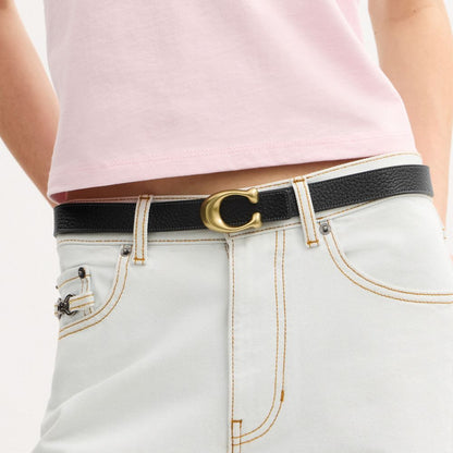 Sculpted C Buckle Reversible Belt, 25MM