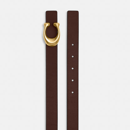 Sculpted C Buckle Reversible Belt, 25 Mm