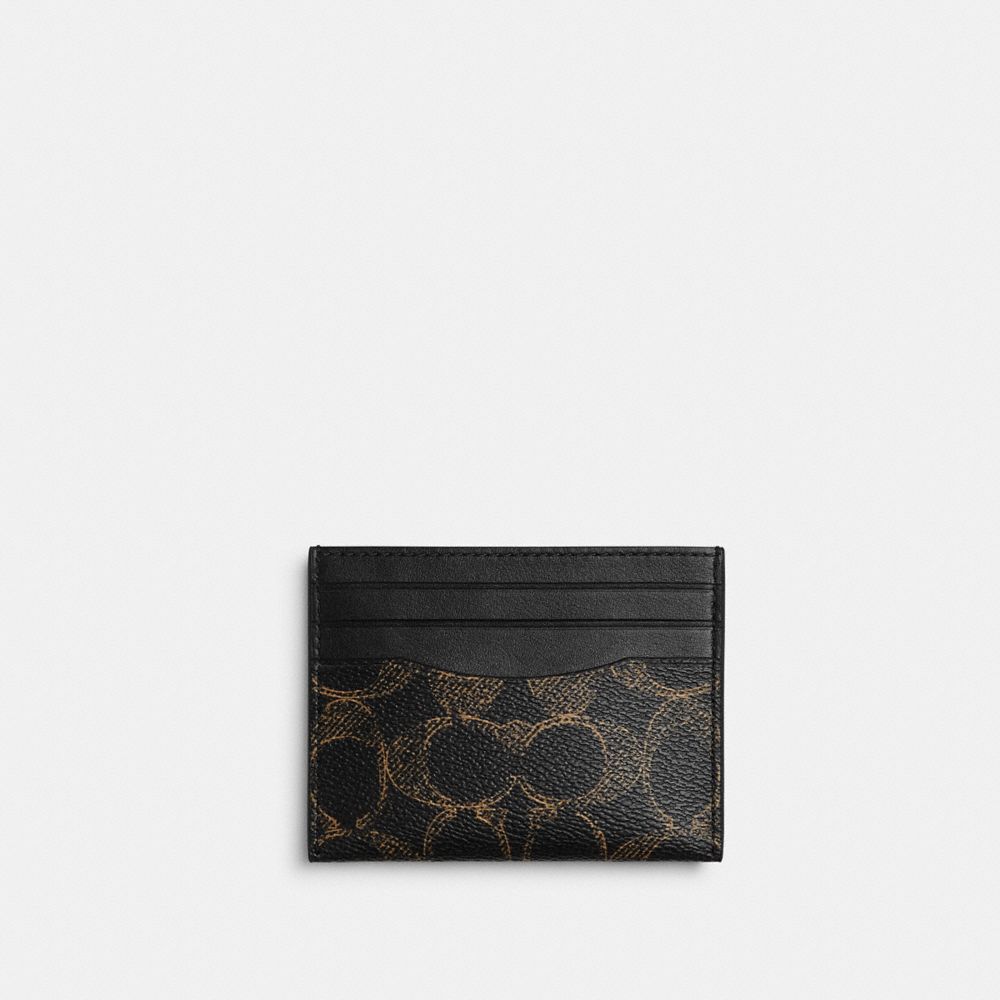 Slim Id Card Case In Signature Camo Print