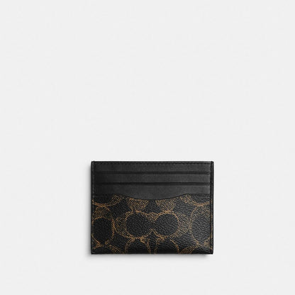 Slim Id Card Case In Signature Camo Print