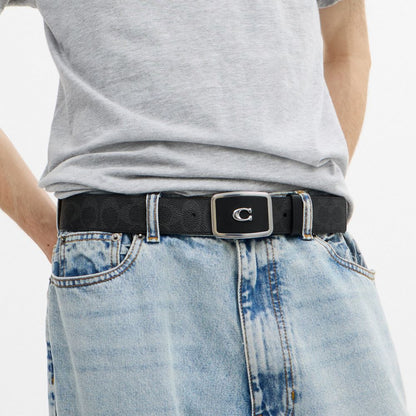 Signature Plaque Buckle Belt, 38 Mm