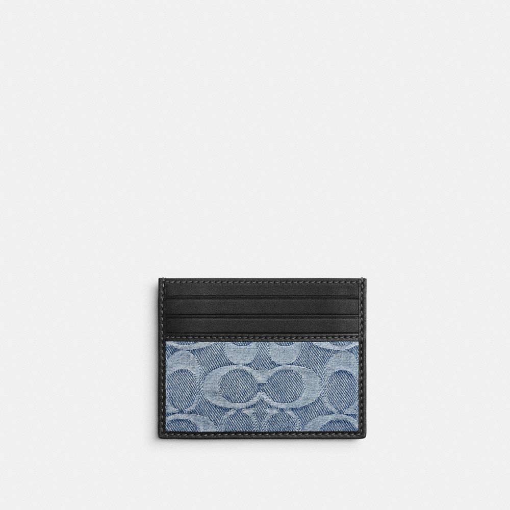 Slim Id Card Case In Loved Leather