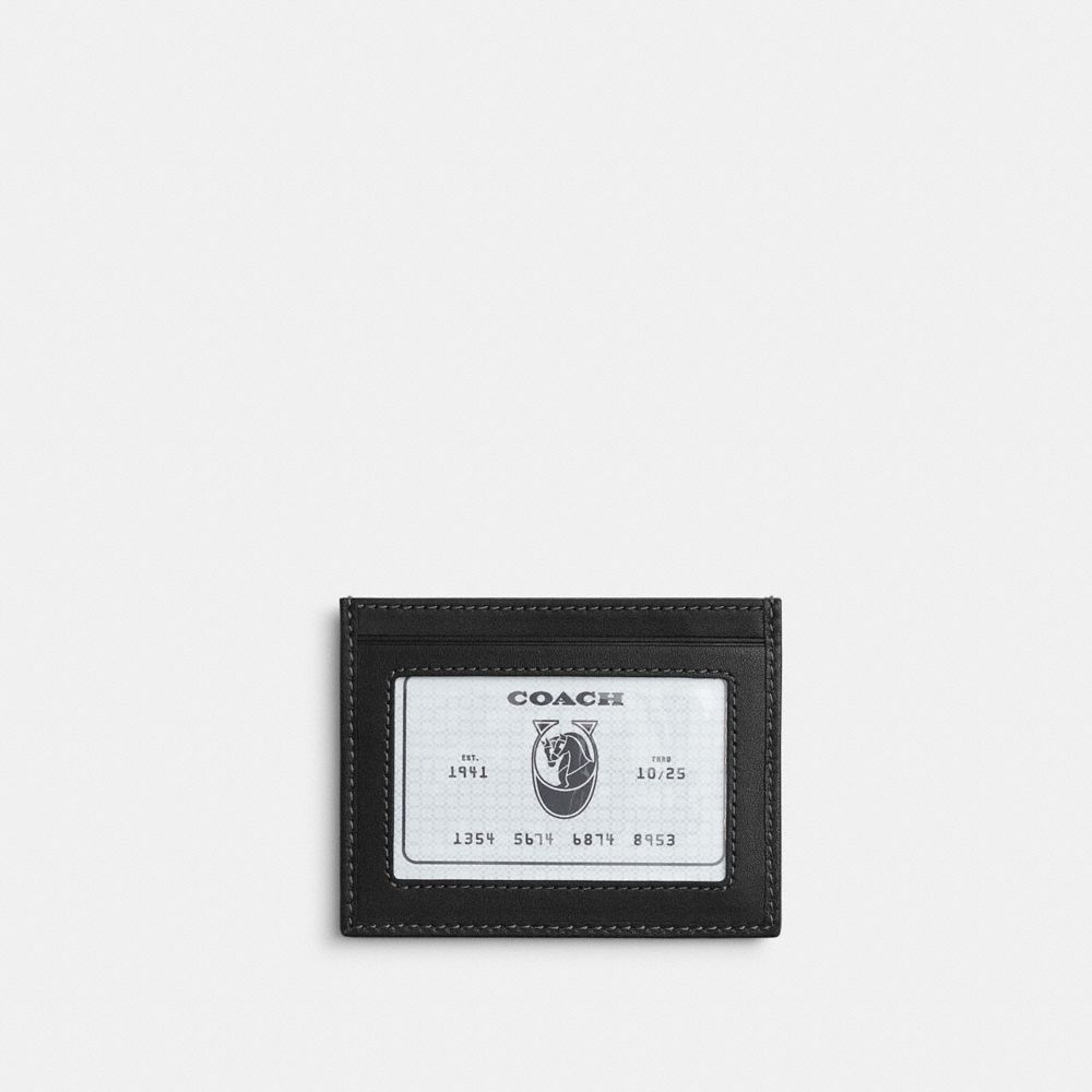 Slim Id Card Case In Loved Leather
