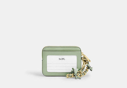 Zip Card Case With Bows