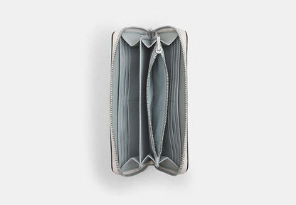 Long Zip Around Wallet In Signature Canvas