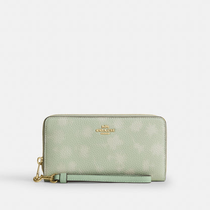Long Zip Around Wallet With Floral Print