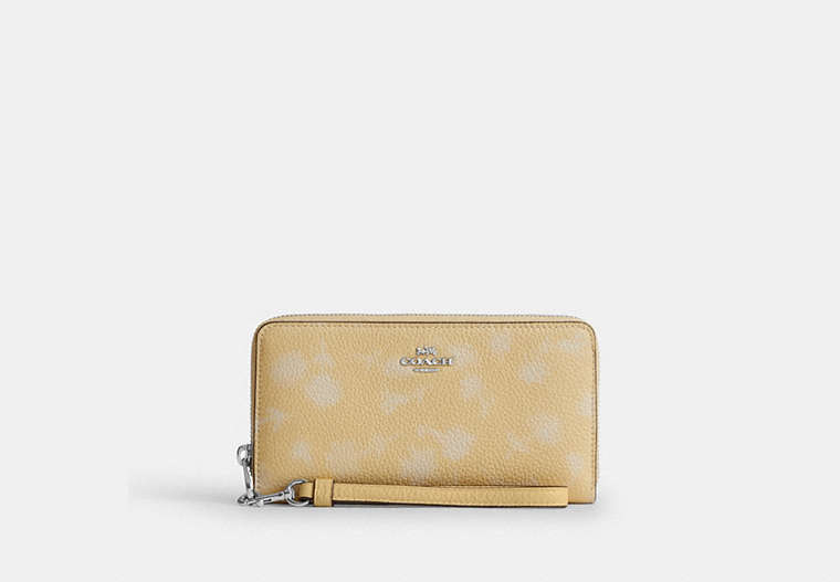 Long Zip Around Wallet With Floral Print