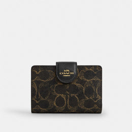 Medium Corner Zip Wallet In Loved Signature Canvas